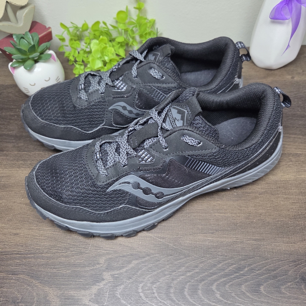 Saucony Excursion TR16 Hiking Shoes Men's 9W Black Mesh Lace Up S20745-05 #0055